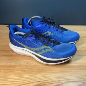 Saucony Endorphin Speed 2 Shoes Men's US‎ 10.5 Blue Black Running Road S20688-25